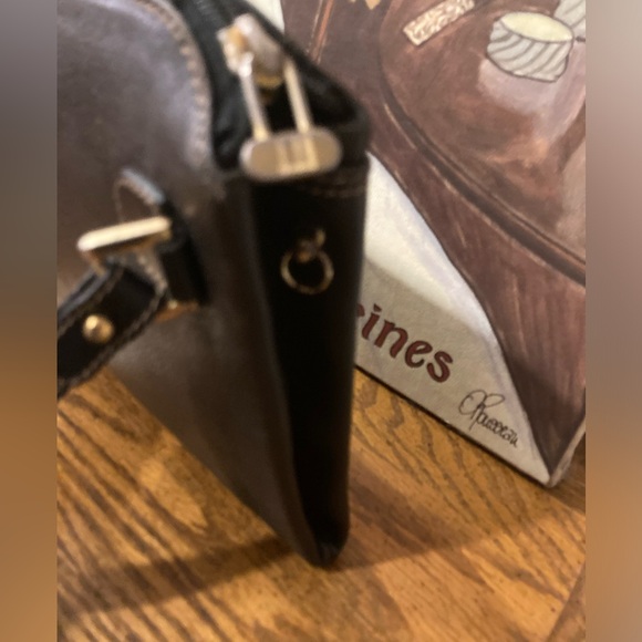 Alfred Dunhill Vintage Leather Clutch + Chain - Black and Gold - Picture 12 of 13